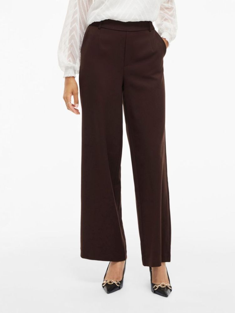 VIVARONE HW WIDE PANT 196326 Coffee B