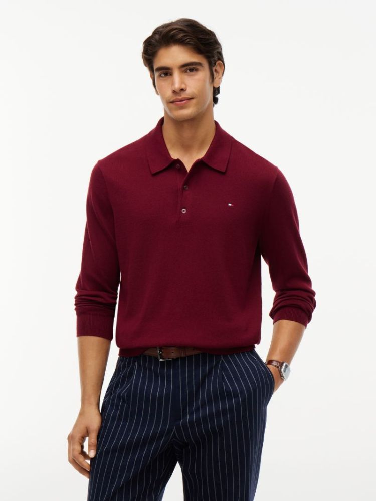 PIMA ORG CTN CASHMERE LS POLO VLP