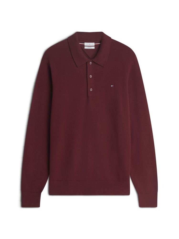 PIMA ORG CTN CASHMERE LS POLO VLP