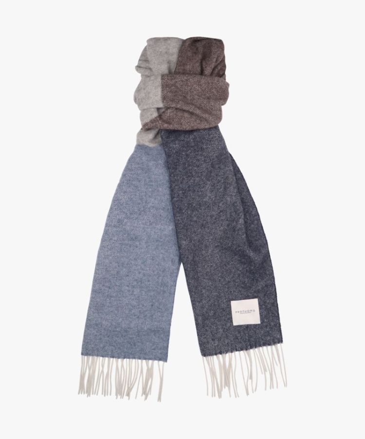 SCARF LAMBSWOOL D BLUE M3 