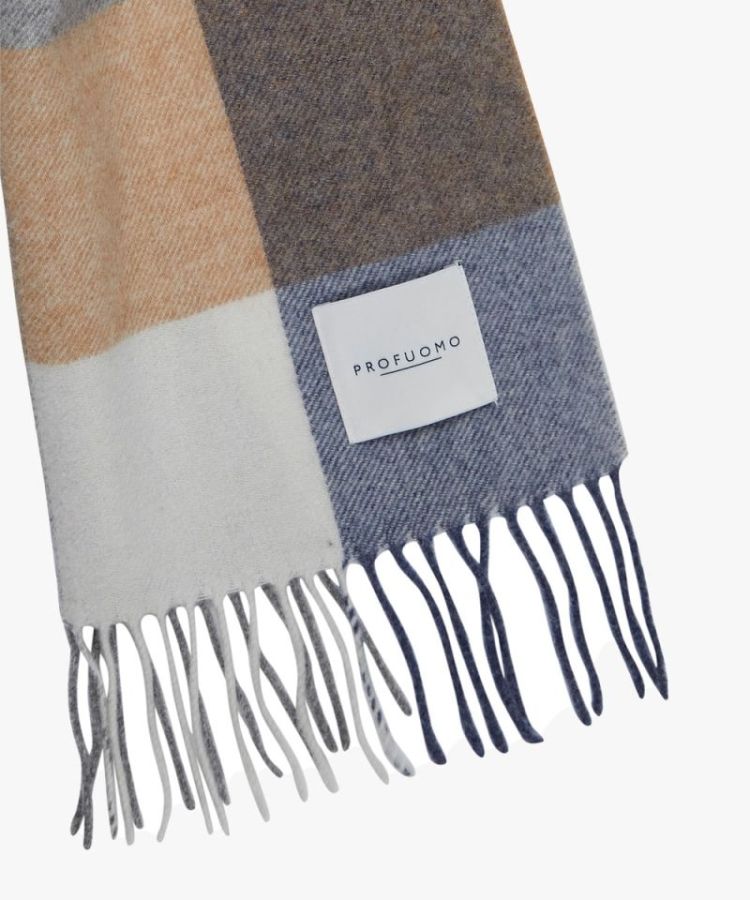 SCARF LAMBSWOOL M BLUE M2 