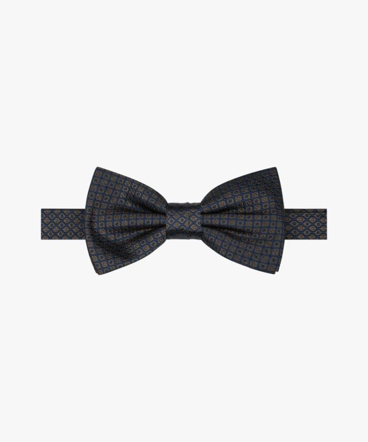 BOWTIE SILK WOVEN BROWN H