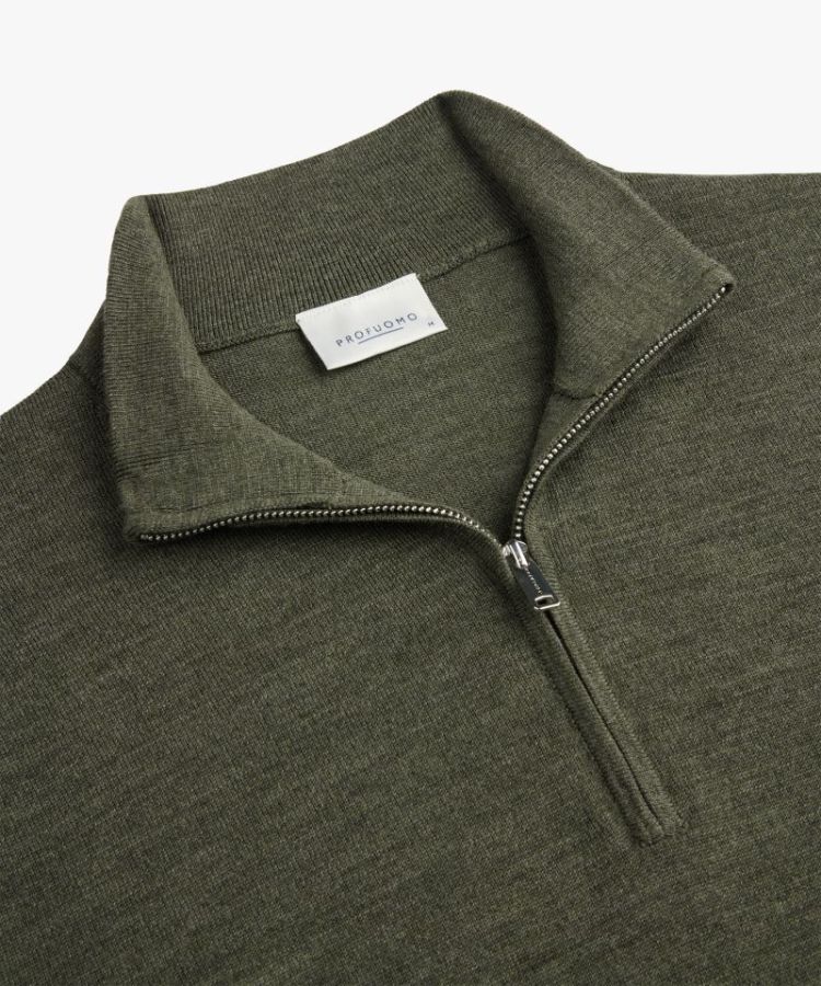 PPXJ30025E PULLOVER HALF ZIP D GREEN Z3 