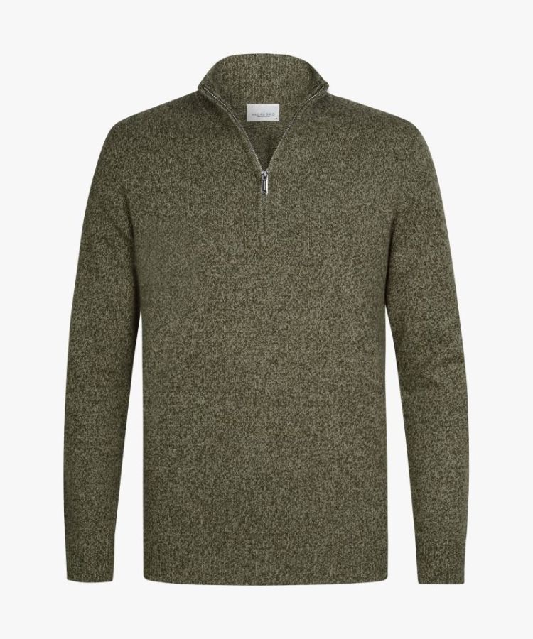 PPXJ30047D PULLOVER HALF ZIP D GREEN Z3