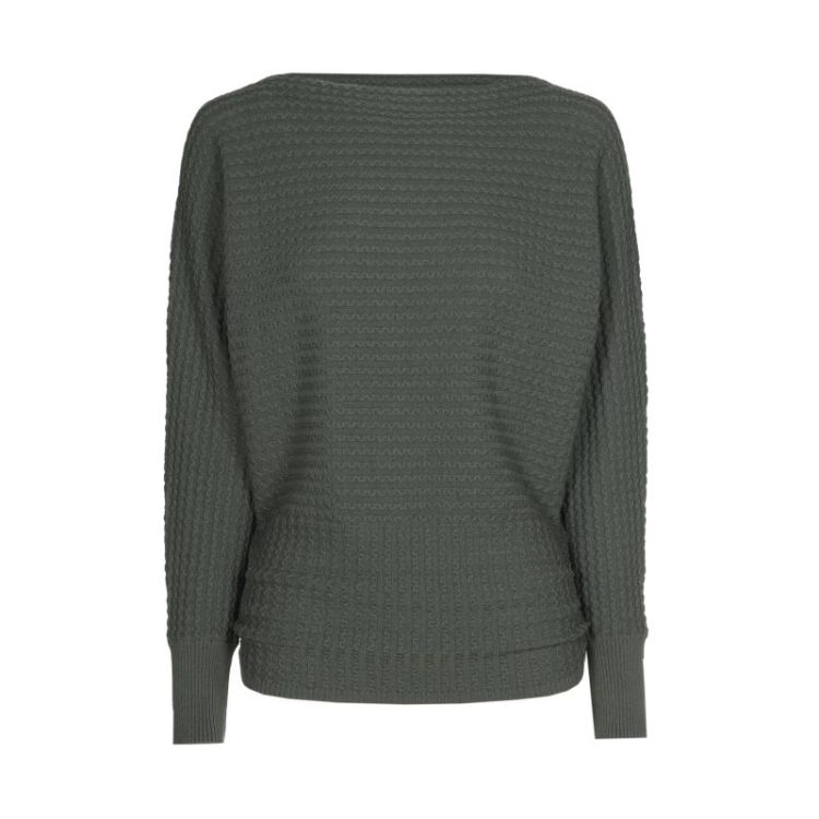 Tijdloze pull met elegante breistructuur 61 Green