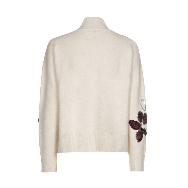 Cozy pull met bloemdetail en pailletten 69 Multi Color