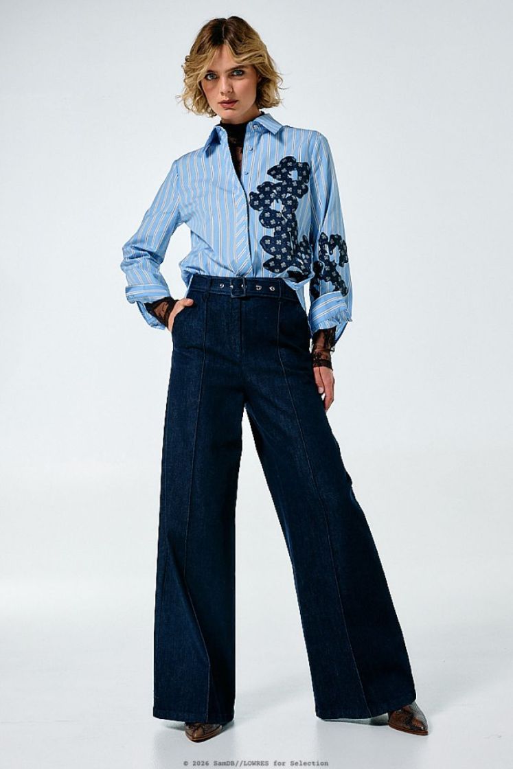 City-look denimbroek, mid waist 23 Jeans Dark B
