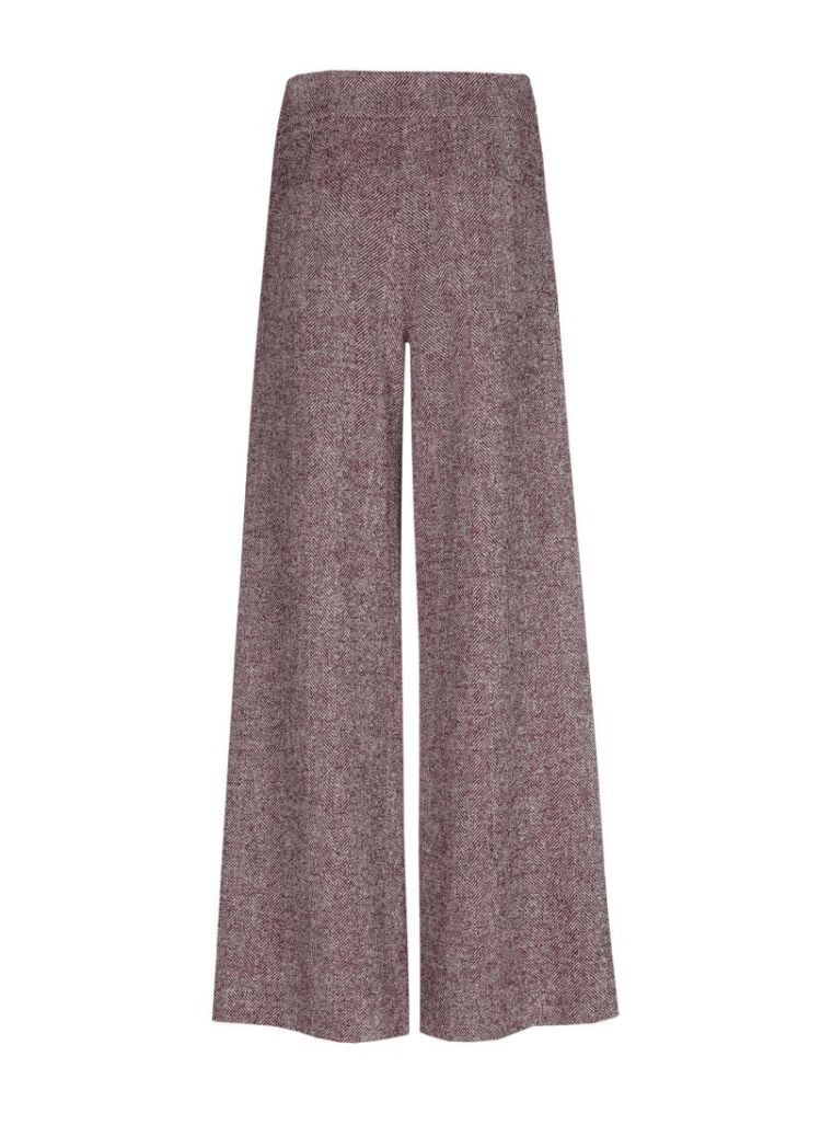 Broek in soepele tweed, normal waist 79 Multi Color