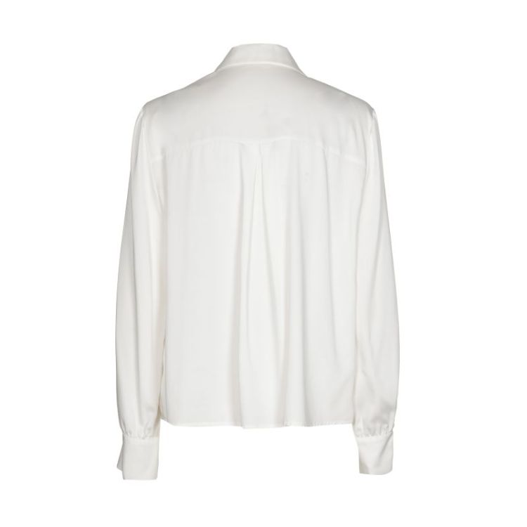Soepele blouse met jabotdetail 91 Off White