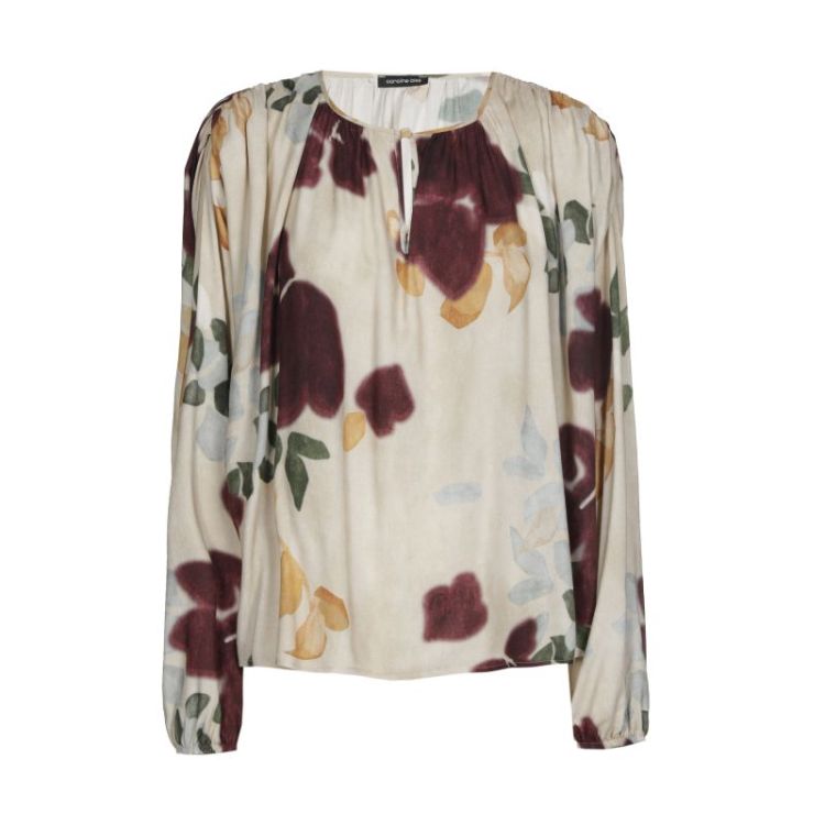 Soepele blouse met schouderdetail 69 Multi Color