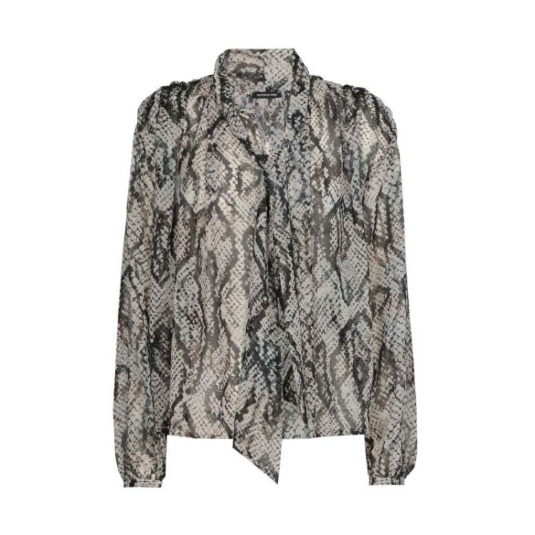 Luchtige blouse met schouderdetail 39 Multi Color