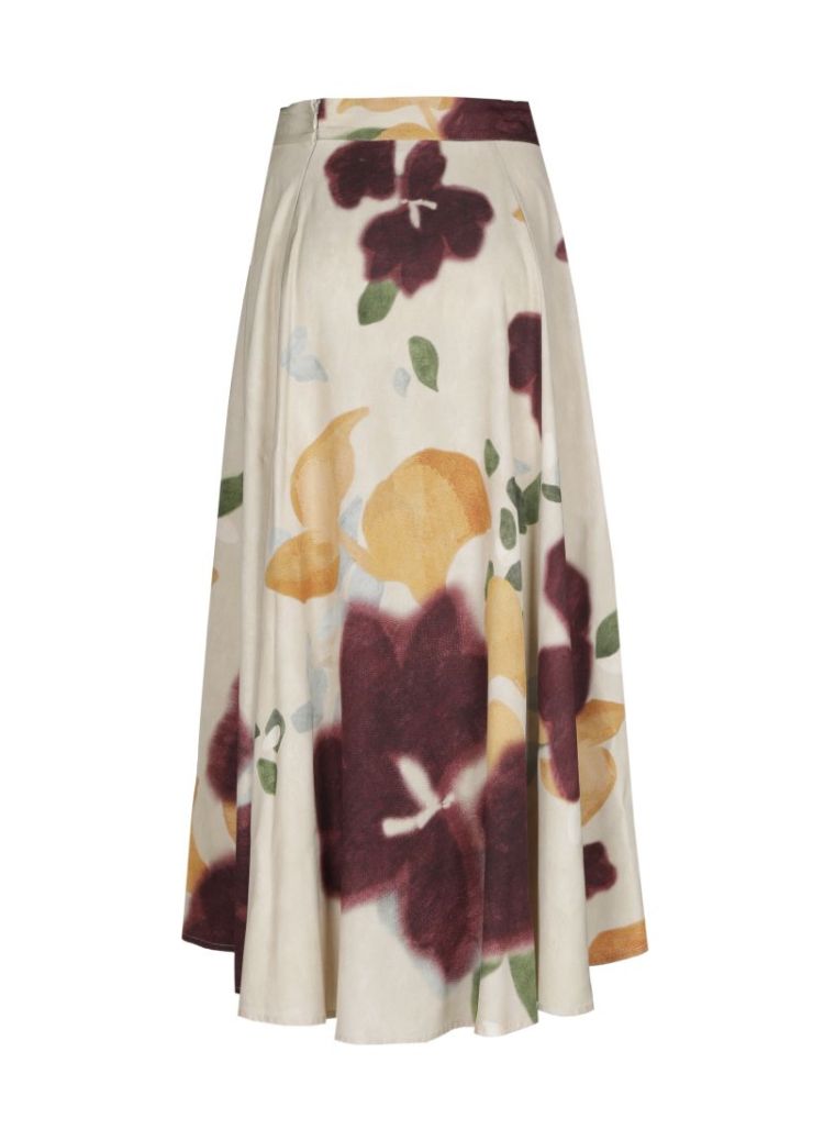 Vloeiende midi-rok 69 Multi Color
