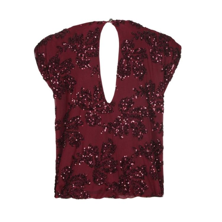 Top met pailletten 52 Burgundy