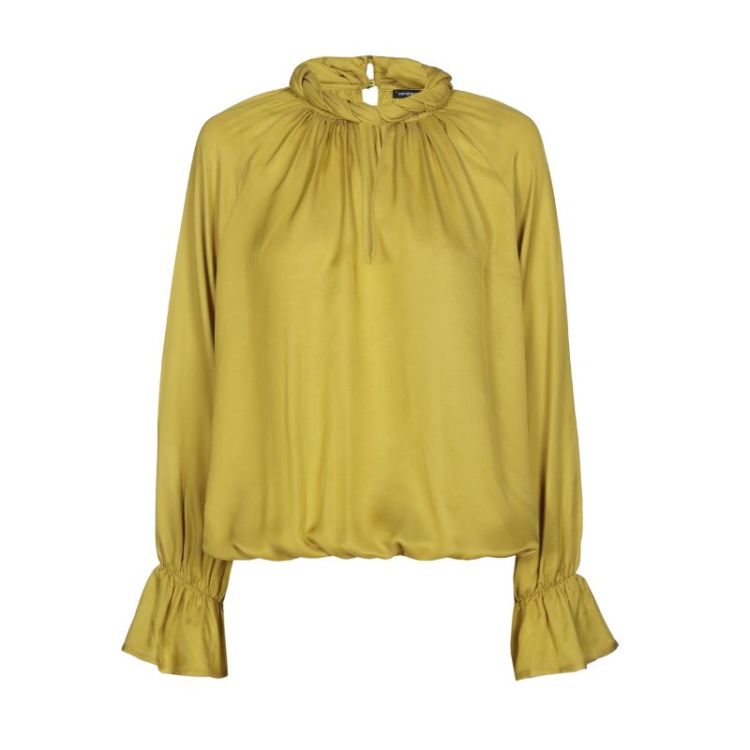 Blouse met gevlochten hals 63 Lime
