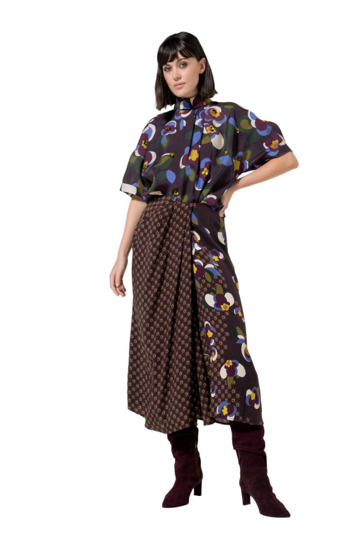 Midirok met met borduurwerk en pailletten 69 Mullti Color
